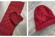 Camp Fire Hat and Scarf Free Knitting Pattern