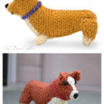 Corgi Dog Amigurumi Free Knitting Pattern