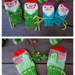 Gnome Mittens Free Knitting Pattern