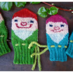 Gnome Mittens Free Knitting Pattern