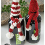 Hat and Scarf Bottle Covers Free Knitting Pattern