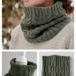 Leaf Trellis Cowl Free Knitting Pattern