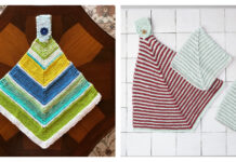 Mitered Hanging Towel Free Knitting Pattern