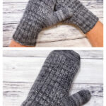 Mock Cable Mittens Free Knitting Pattern