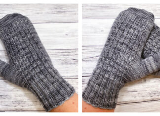 Mock Cable Mittens Free Knitting Pattern