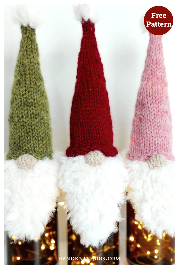 Snowman Wine Toppers Free Knitting Pattern