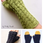 Simple Cabled Spira Mitts Free Knitting Pattern