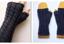 Simple Cabled Spira Mitts Free Knitting Pattern