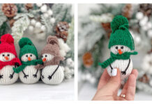 Snowman Christmas Ornament Knitting Pattern