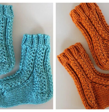 Textured Tootsies Baby Socks Free Knitting Pattern