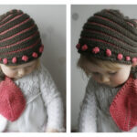 Berry Hat and Scarf Set Free Knitting Pattern