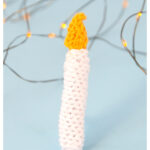 Candle Ornament Free Knitting Pattern