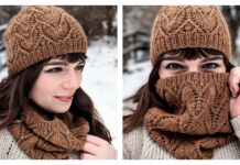 Chouette Chevron Lace Hat Free Knitting Pattern