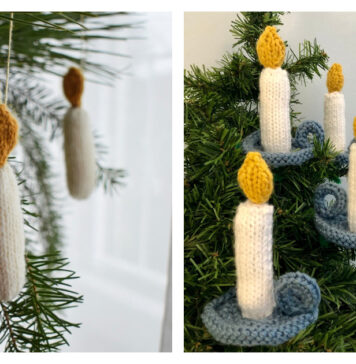 Christmas Candle Knitting Patterns