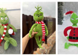 Christmas Grinch Amigurumi Knitting Patterns