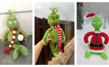 Christmas Grinch Amigurumi Knitting Patterns