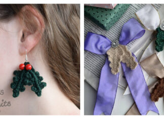 Christmas Holly Leaf Free Knitting Patterns