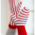 Garter Stitch Christmas Mittens Free Knitting Pattern