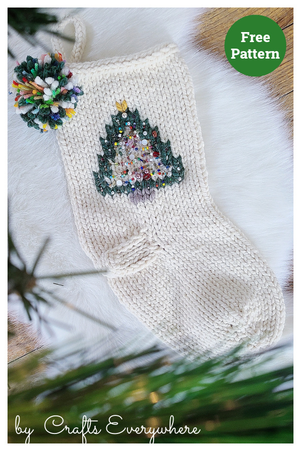 Christmas Stocking Free Knitting Pattern