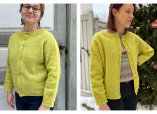 Juntu Light Cardigan Free Knitting Pattern