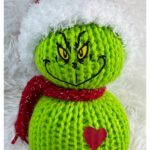 Machine Knit Green Snowman Knitting Pattern