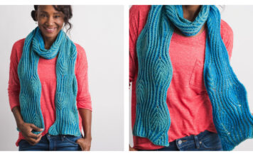 Marilee Brioche Scarf Free Knitting Pattern