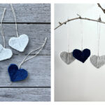 Merry Little Heart Ornament Free Knitting Pattern