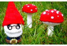 Mr Gnome and Mushroom Free Knitting Pattern