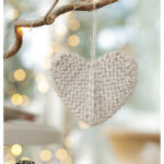 Seasonal Beat Christmas Heart Decoration Free Knitting Pattern