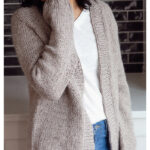 Simple Cozy Raglan Cardigan Free Knitting Pattern