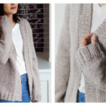 Simple Cozy Raglan Cardigan Free Knitting Pattern