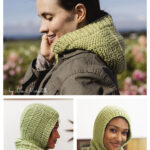Warm Winter Hood Free Knitting Pattern