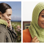 Warm Winter Hood Free Knitting Pattern
