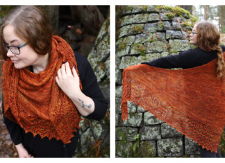 Autumn Song Shawl Free Knitting Pattern