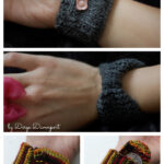 Bow Wrist Pouch Free Knitting Pattern