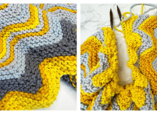 Chevron Temperature Blanket Free Knitting Pattern