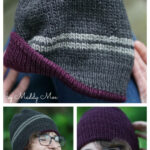 Dichotomy Reversible Beanie Hat Free Knitting Pattern