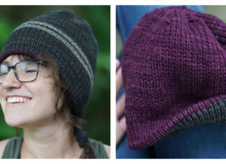 Dichotomy Reversible Beanie Hat Free Knitting Pattern