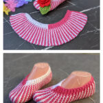 Flat Knit Slipper Socks Free Knitting Pattern and Video Tutorial