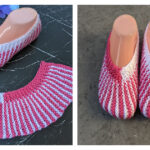 Flat Knit Slipper Socks Free Knitting Pattern and Video Tutorial