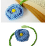 Flower Bookmark Free Knitting Pattern