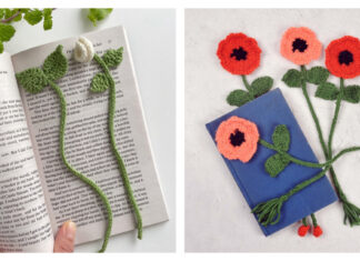 Flower Bookmark Knitting Patterns