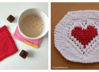 Heart Coaster Knitting Patterns