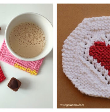 Heart Coaster Knitting Patterns