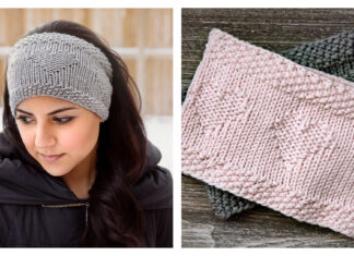 I Heart U Headband Free Knitting Pattern