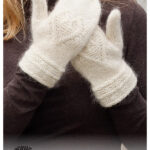 Let it Knit Cables and Hearts Mittens Free Knitting Pattern