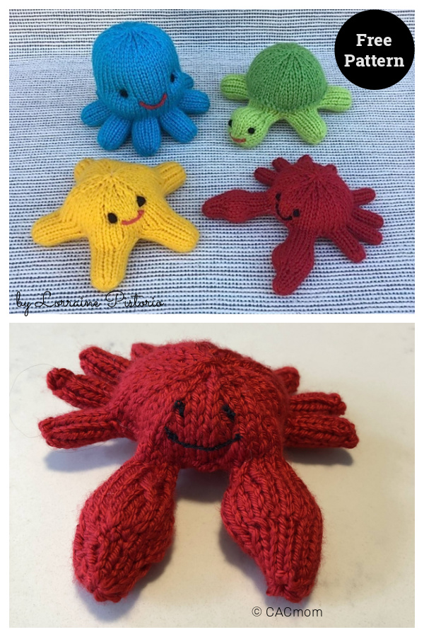The Deadliest Crab Free Knitting Pattern