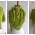 Passe-partout Triangle Shawl Free Knitting Pattern