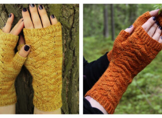 Piitu Fingerless Mitts Free Knitting Pattern