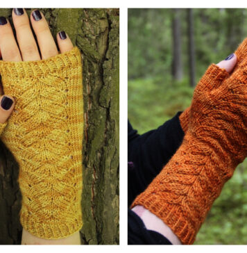 Piitu Fingerless Mitts Free Knitting Pattern